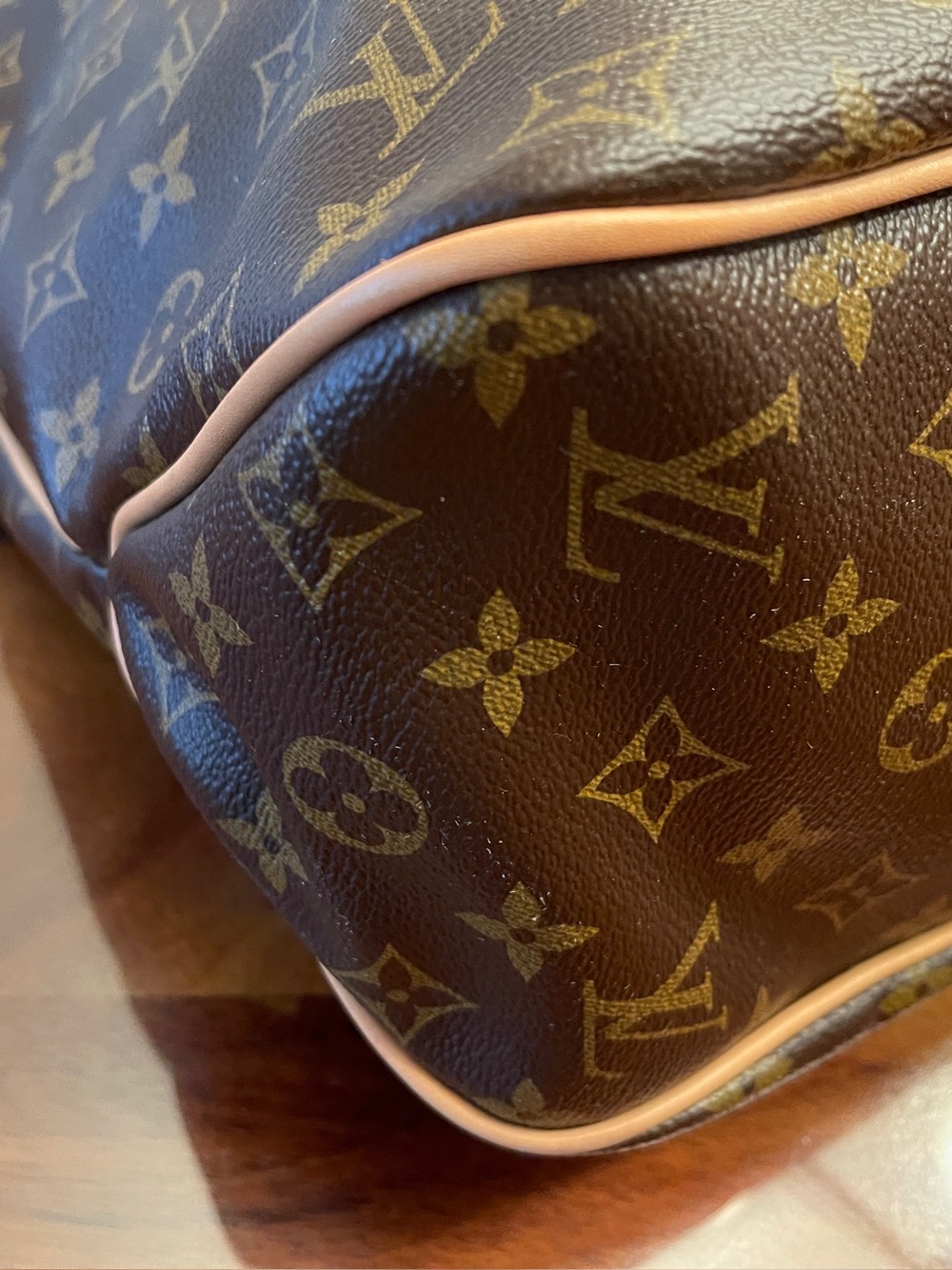 Louis Vuitton Delightful MM Monogram Canvas Duffel with Light Natural Trim - Picture 3 of 12